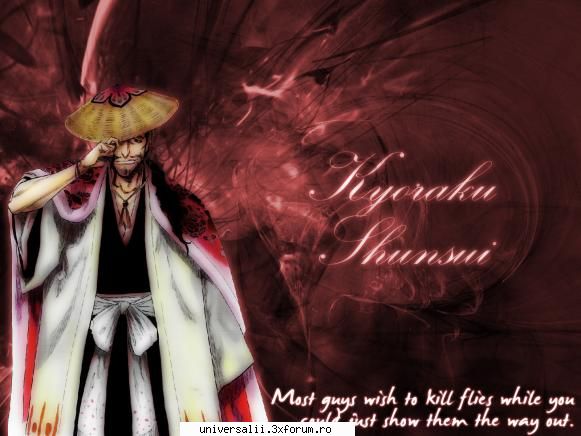 kyoraku shunsui poze bleach